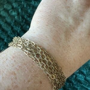 Elegant 925 Gold tone Chain Bracelet